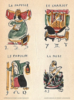 Antique Polish Tarot Card from 1961