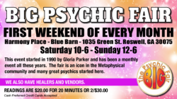 Big Psychic Fair in Roswell, Georgia